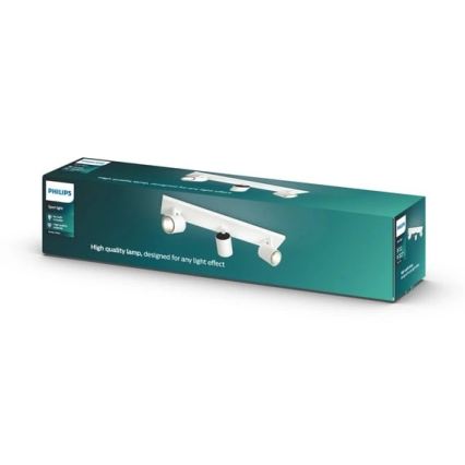 Philips - Точково осветително тяло RUNNER 3xGU10/20W/230V