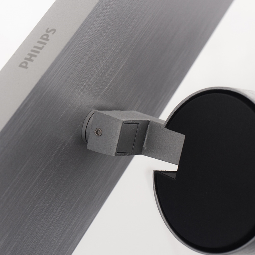 Philips - Точково осветително тяло матов хром 3xGU10/20W/230V