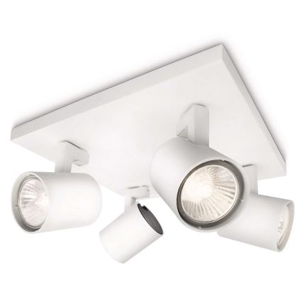 Philips 53094/31/16 - Точково осветително тяло MYLIVING RUNNER 4xGU10/50W/230V
