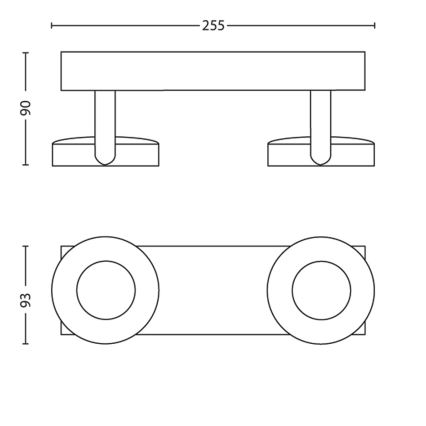 Philips - LED Димируем спот 2xLED/4,5W/230V