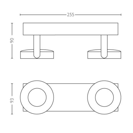 Philips - Димируем спот 2xLED/4,5W