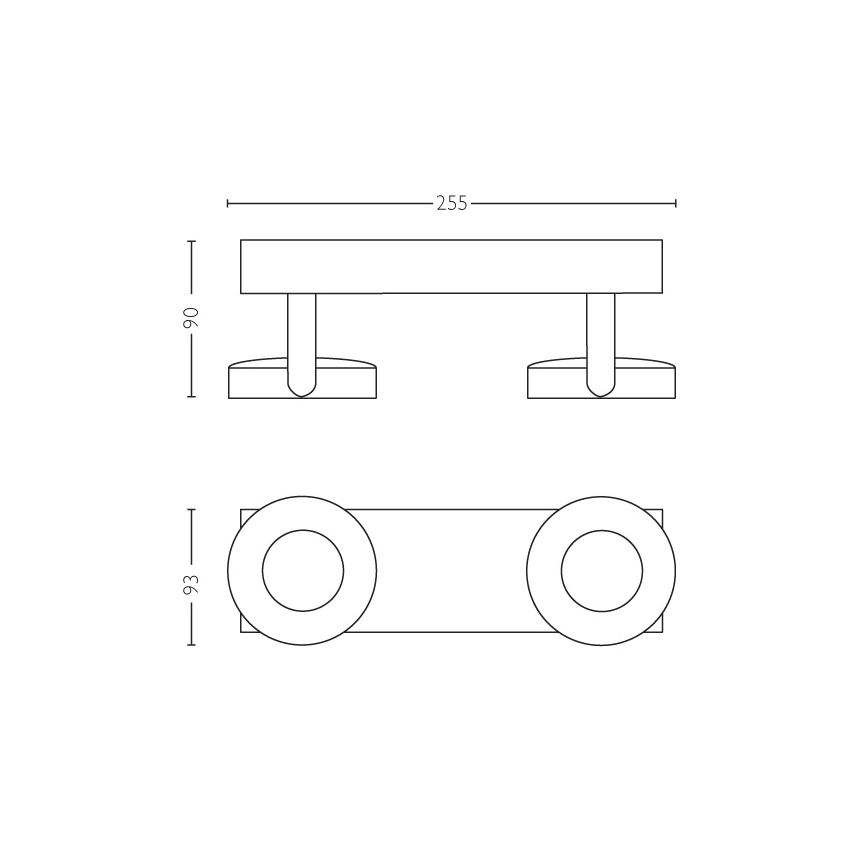 Philips - Димируем спот 2xLED/4,5W