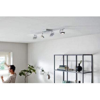 Philips 53194/48/P0 - LED Точково осветление, луна MILLENNIUM 4xLED/4,5W/230V