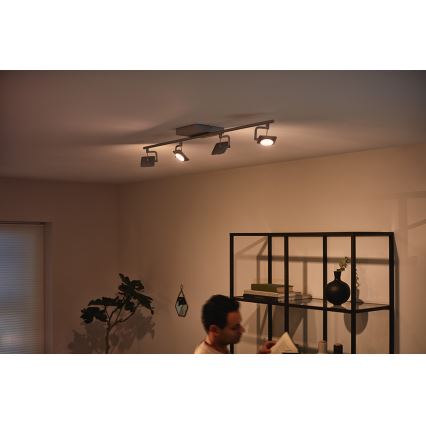 Philips 53194/48/P0 - LED Точково осветление, луна MILLENNIUM 4xLED/4,5W/230V