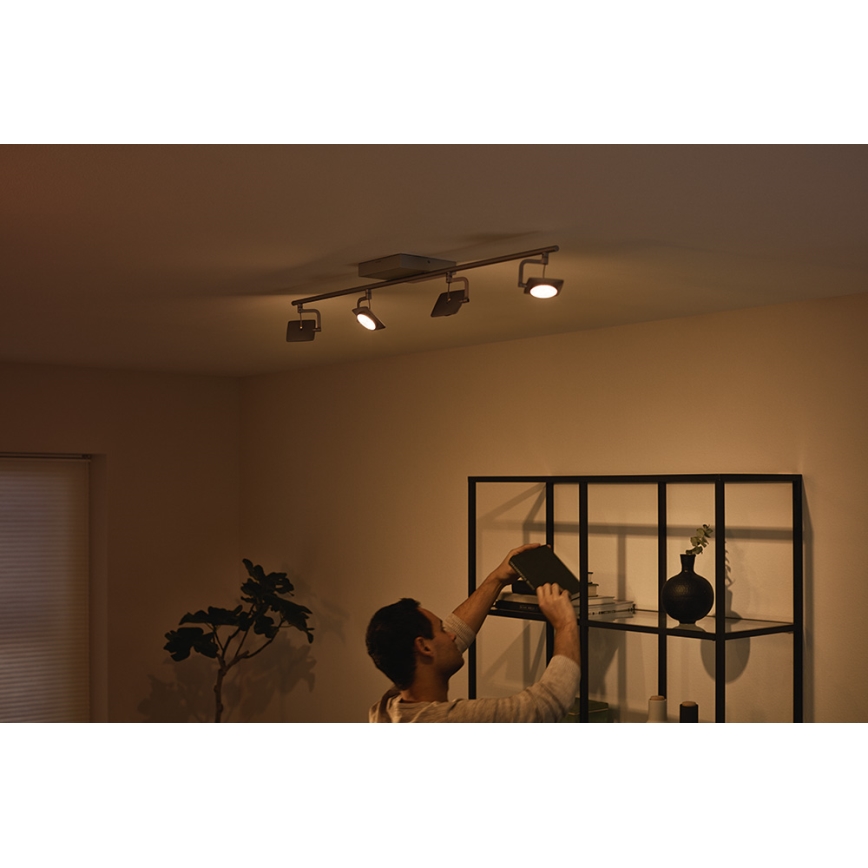 Philips 53194/48/P0 - LED Точково осветление, луна MILLENNIUM 4xLED/4,5W/230V