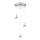 Philips 53223/11/16 - LED Висящ полилей CYPRESS 3xLED/3W/230V