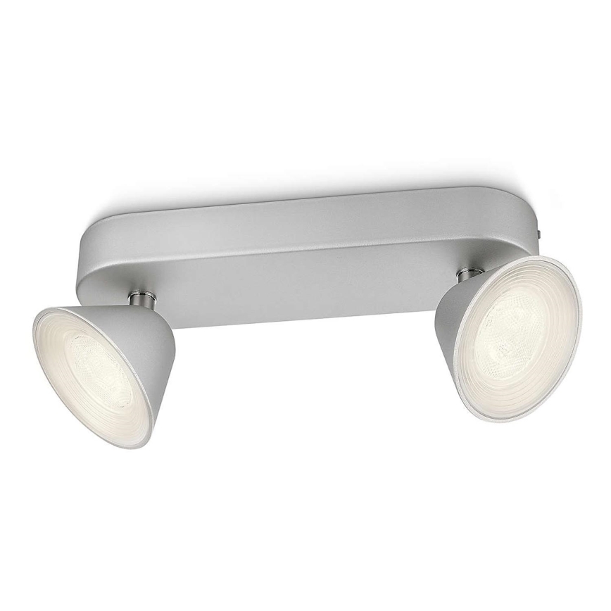 Philips 53282/48/16 - LED Точково осветително тяло TWEED 2xLED/3W/230V
