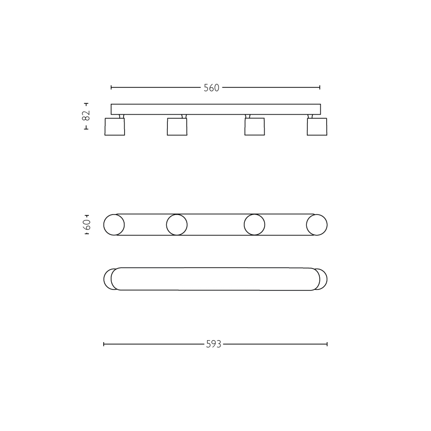 Philips - LED Димируем спот 4xLED/4,5W/230V