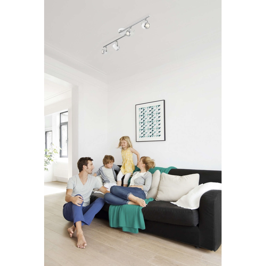 Philips 56484/31/16 - Точково осветително тяло MYLIVING BALSA 4xGU10/35W/230V