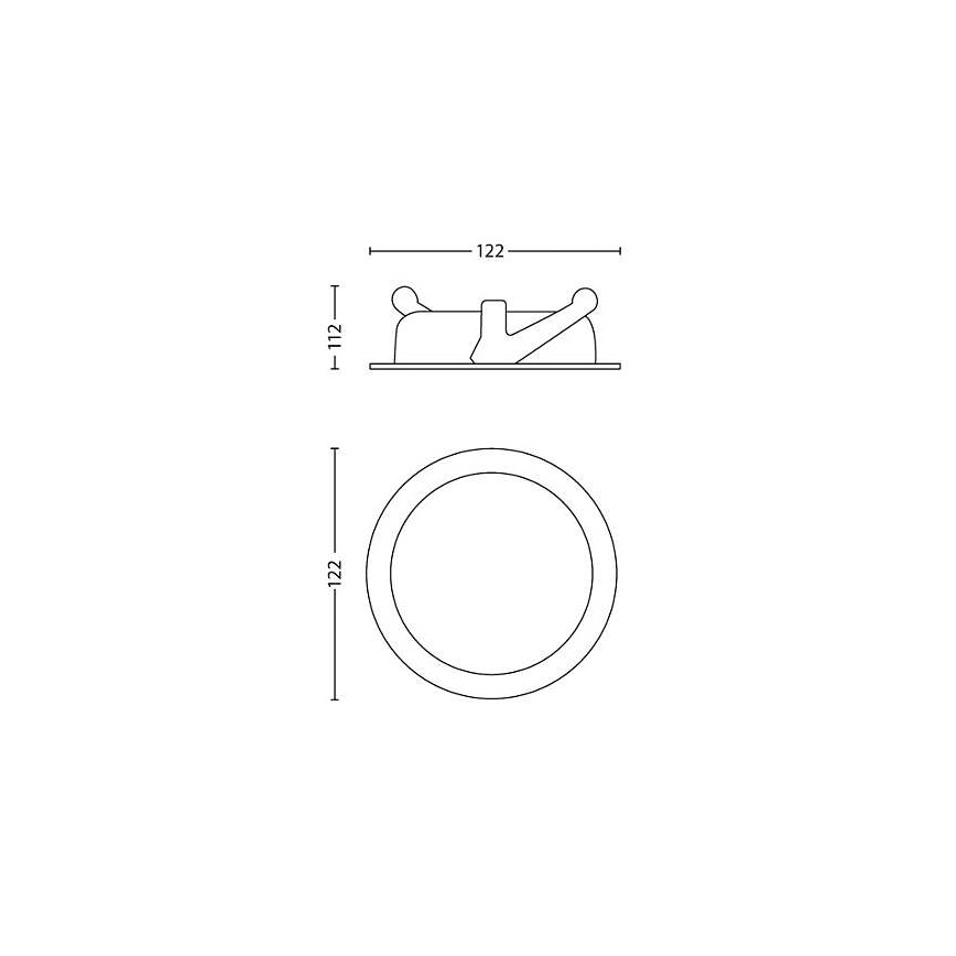 Philips - LED Димируема лампа за вграждане/4,5W/230V