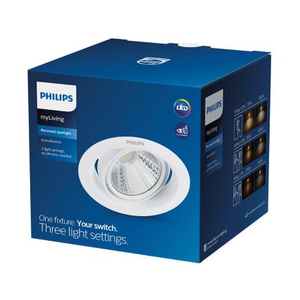 Philips - LED Димируема луничка SCENE SWITCH 1xLED/3W/230V 2700K