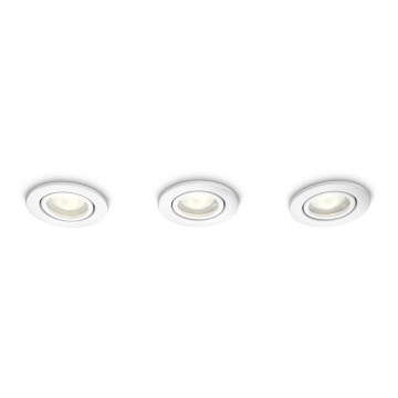Philips 59902/31/PN - К-кт 3 бр. лунички за баня ROOTS 3xGU10/35W/230V IP23