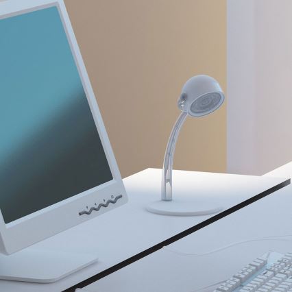 Philips 67413/31/16 - LED Настолна лампа MYLIVING DYNA 1xLED/3W/230V бяла