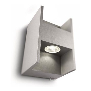 Philips 69087/87/16 - LED Стенна лампа MYLIVING METRIC 2xLED/2,5W/230V