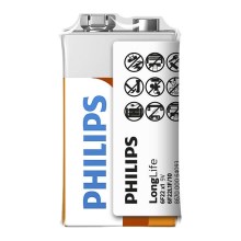 Philips 6F22L1F/10 - Батерия, цинков-хлорид 6F22 LONGLIFE 9V 150mAh