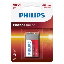 Philips 6LR61P1B/10 - Алкална батерия 6LR61 POWER ALKALINE 9V