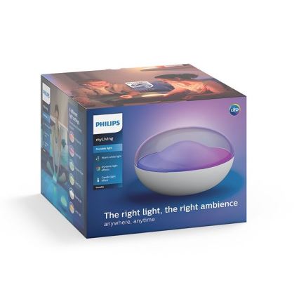 Philips 70104/31/P0 - LED Димируема портативна лампа CAMELLIA LED/3W