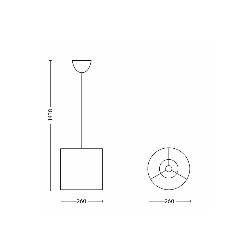 Philips - Детски Полилей 1xE27/23W/230V