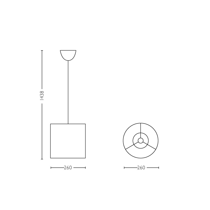 Philips - LED Детски Полилей 1xE27/23W/230V
