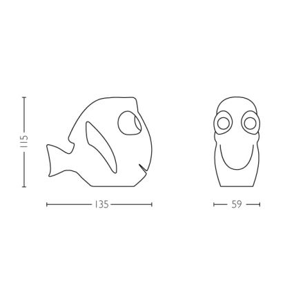 Philips - Детска LED лампа 1xLED/0,3W/3V