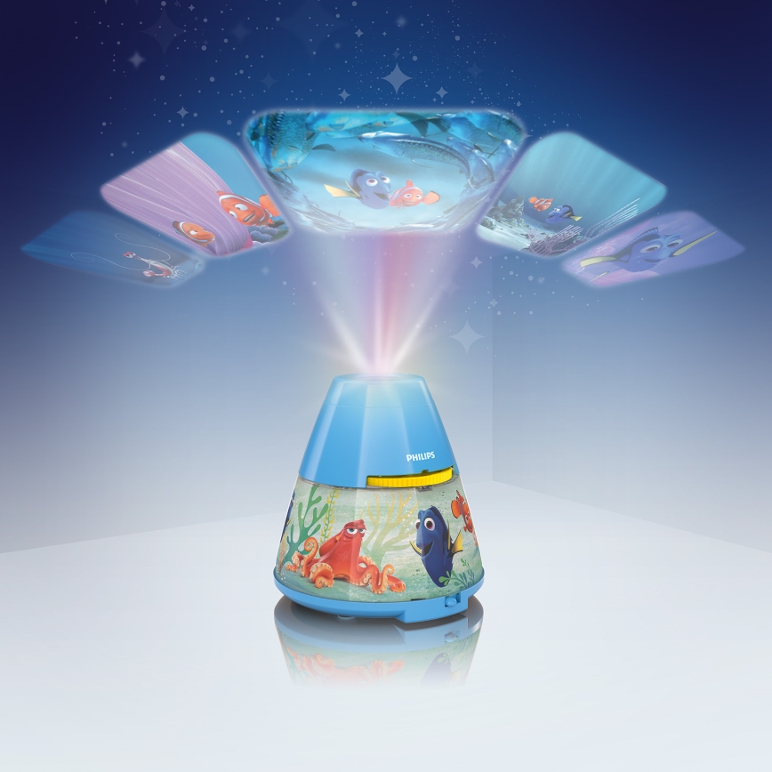 Philips 71769/90/16 - LED Детски Проектор DISNEY DORY LED/0,1W/3xAAA