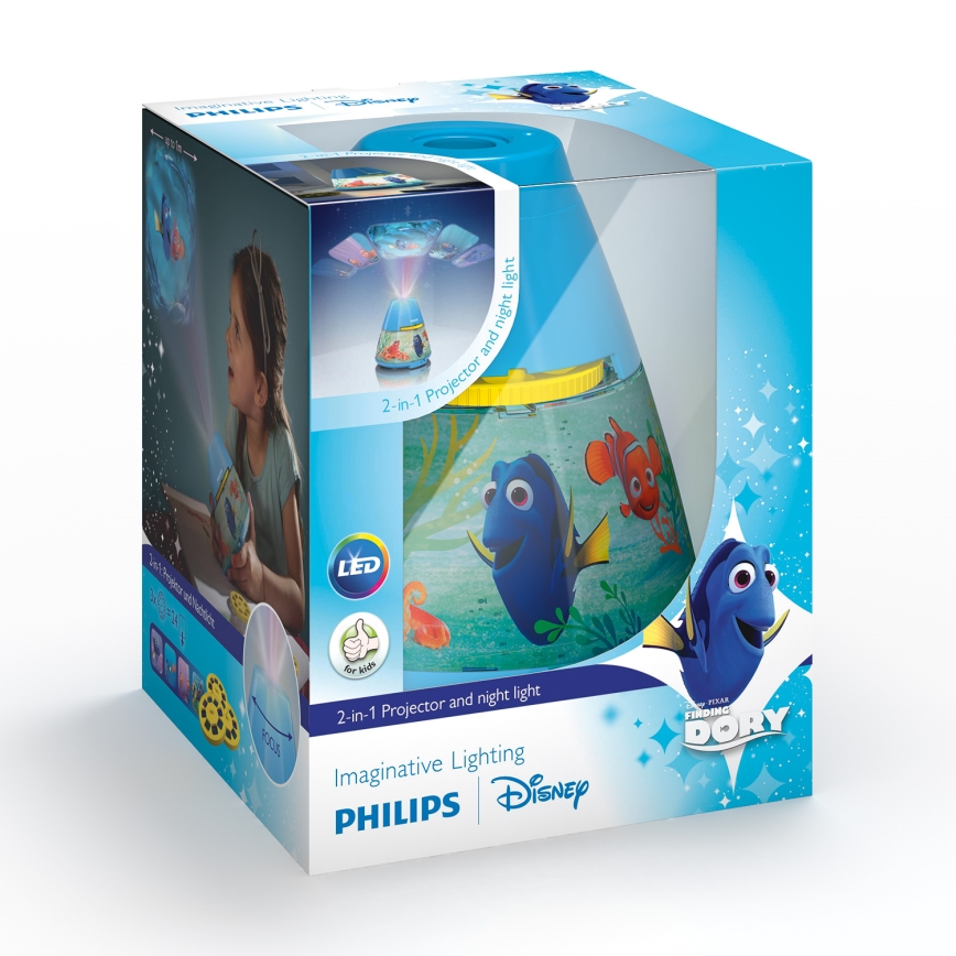 Philips 71769/90/16 - LED Детски Проектор DISNEY DORY LED/0,1W/3xAAA