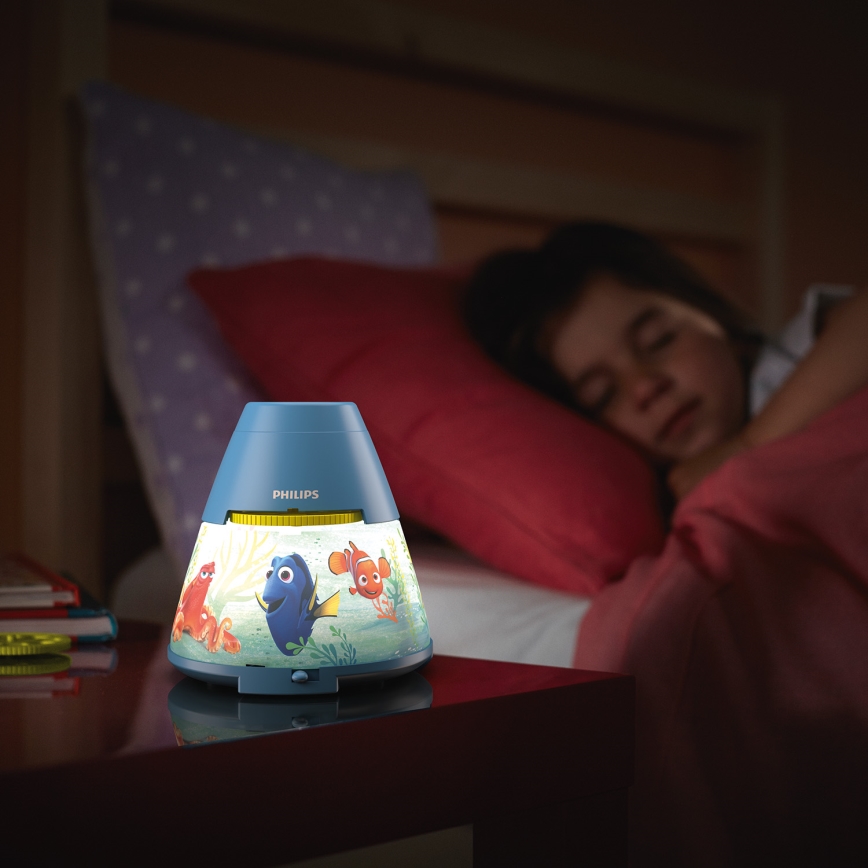Philips 71769/90/16 - LED Детски Проектор DISNEY DORY LED/0,1W/3xAAA