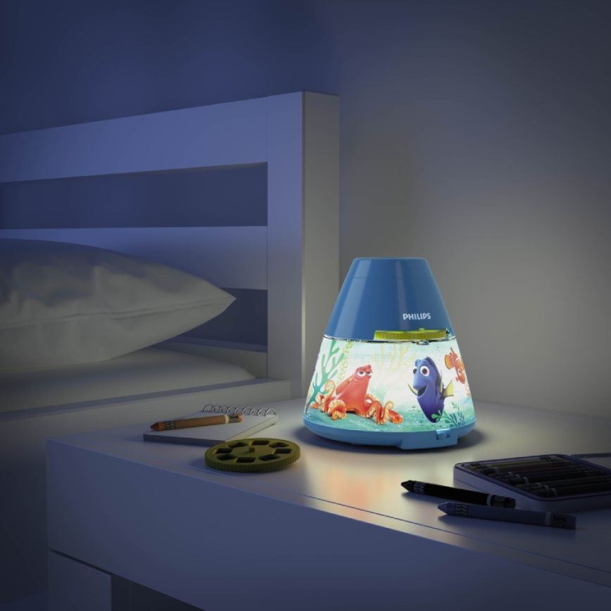 Philips 71769/90/16 - LED Детски Проектор DISNEY DORY LED/0,1W/3xAAA
