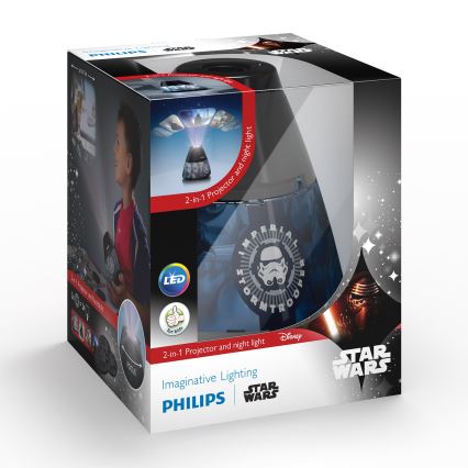 Philips 71769/99/16 - LED Детски Проектор DISNEY STAR WARS LED/0,1W/3xAA