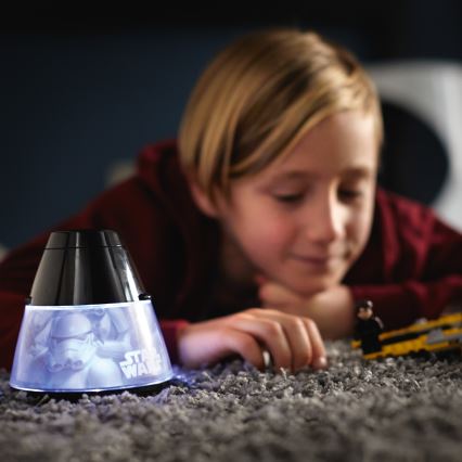 Philips 71769/99/16 - LED Детски Проектор DISNEY STAR WARS LED/0,1W/3xAA