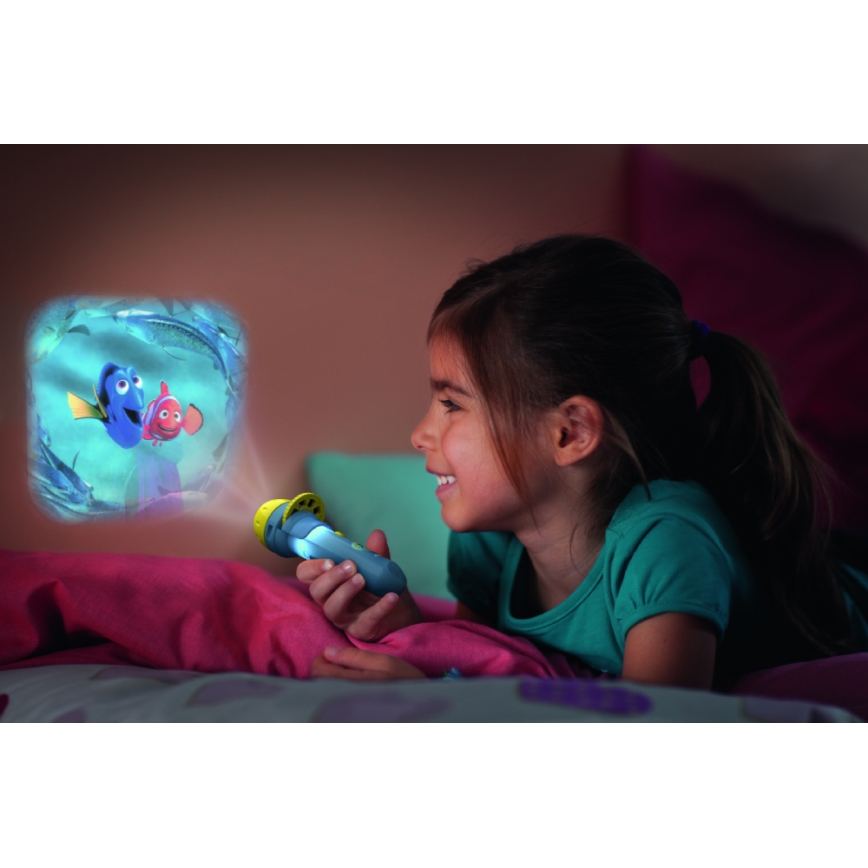 Philips 71788/90/16 - LED Детска baterka a Проектор DISNEY DORY LED/3xLR44