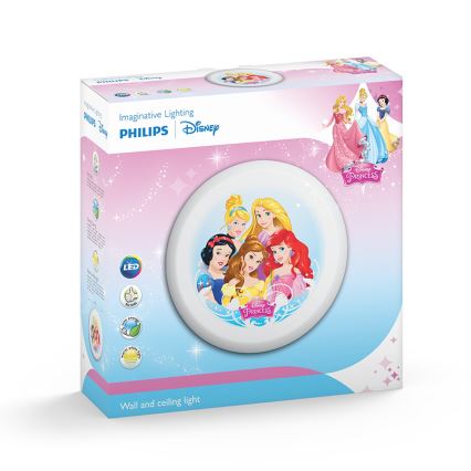 Philips 71884/28/P0 - LED Детскo Стенна лампа DISNEY PRINCESS 4xLED/2,5W/230V