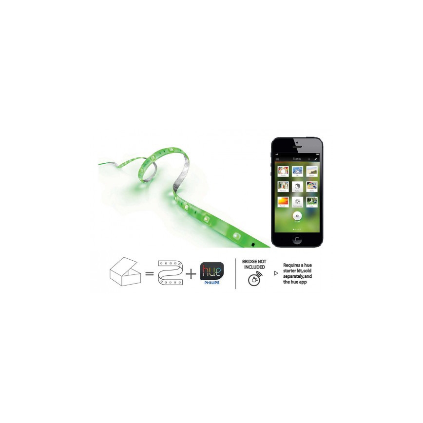 Philips - RGB LED Димируема лента Hue LIGHTSTRIP 2м