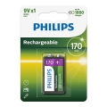 Philips 9VB1A17/10 - Презареждаема батерия MULTILIFE NiMH/9V/170 mAh
