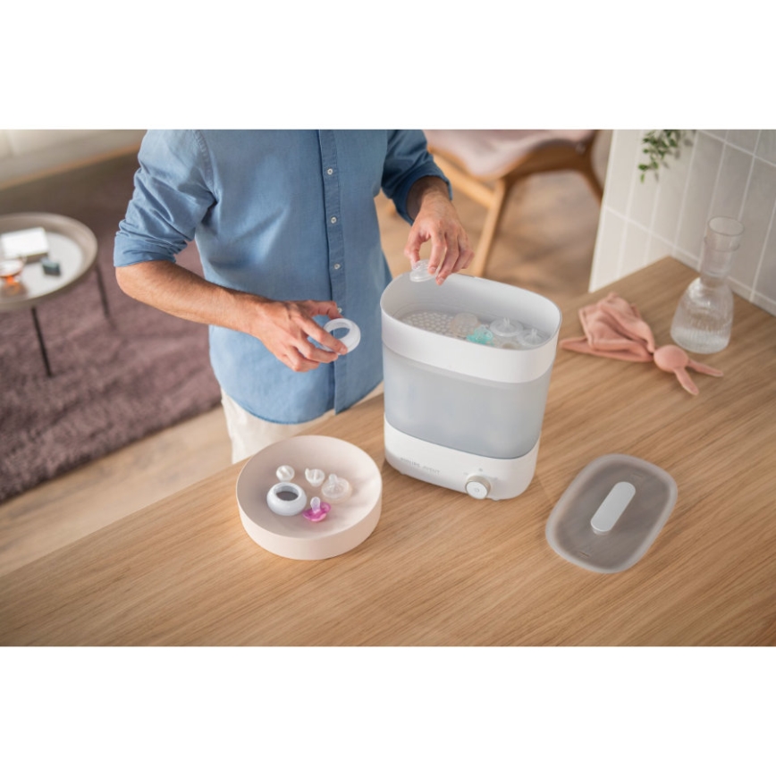 Philips Avent - Електрически парен стерилизатор PREMIUM 3в1