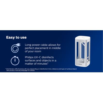 Philips - Бактерицидна лампа за дезинфекция със сензор UV-C/24W/230V