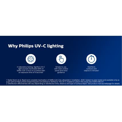 Philips - Бактерицидна лампа за дезинфекция със сензор UV-C/24W/230V