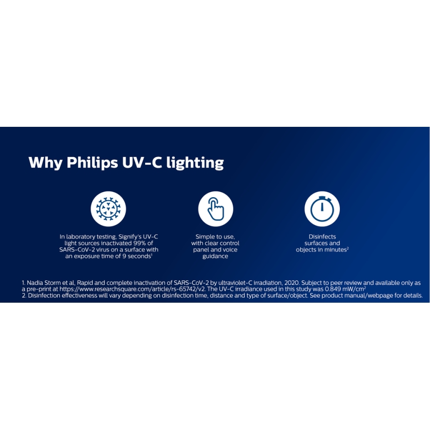 Philips - Бактерицидна лампа за дезинфекция със сензор UV-C/24W/230V