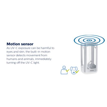 Philips - Бактерицидна лампа за дезинфекция със сензор UV-C/24W/230V