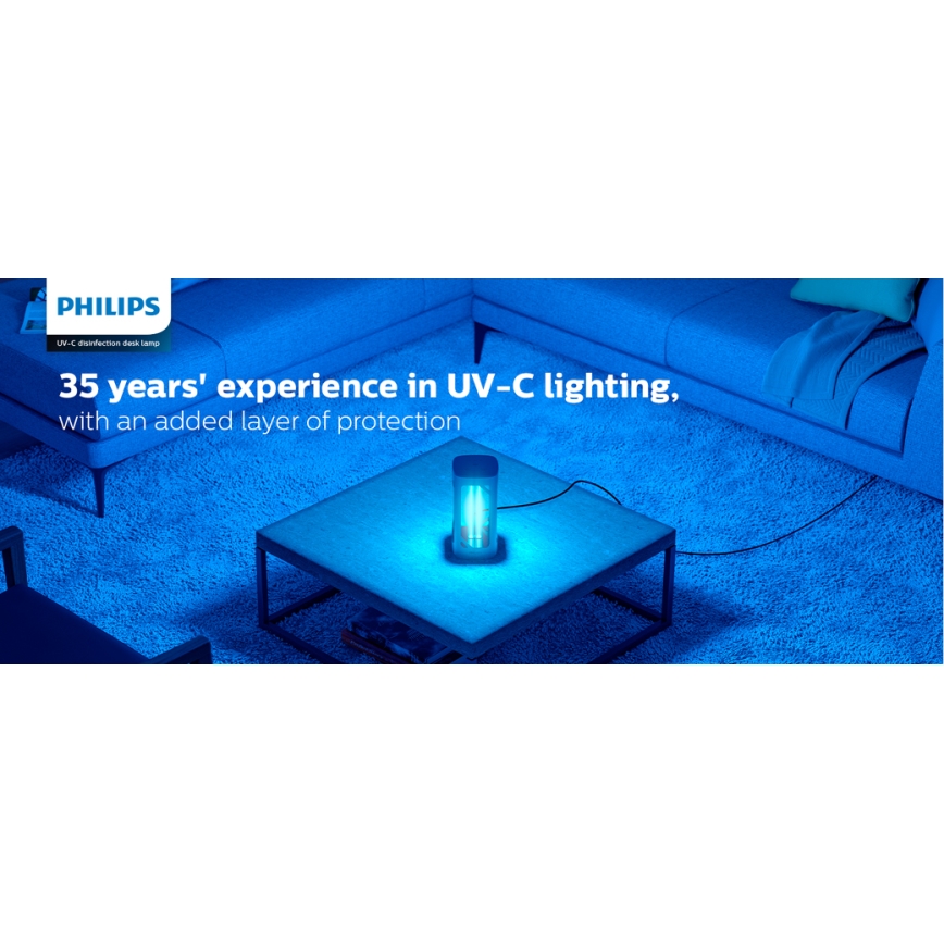 Philips - Бактерицидна лампа за дезинфекция със сензор UV-C/24W/230V