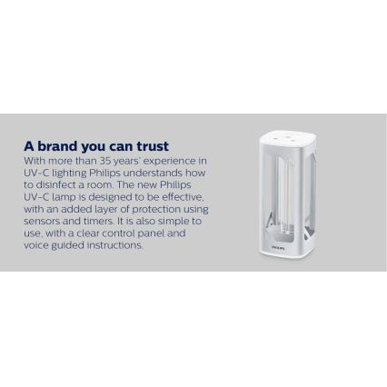 Philips - Бактерицидна лампа за дезинфекция със сензор UV-C/24W/230V
