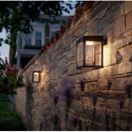 Philips - LED соларен стенен фенер с датчик за движение и здрач CAMILL LED/1,4W/3,7V 2000 mAh IP44