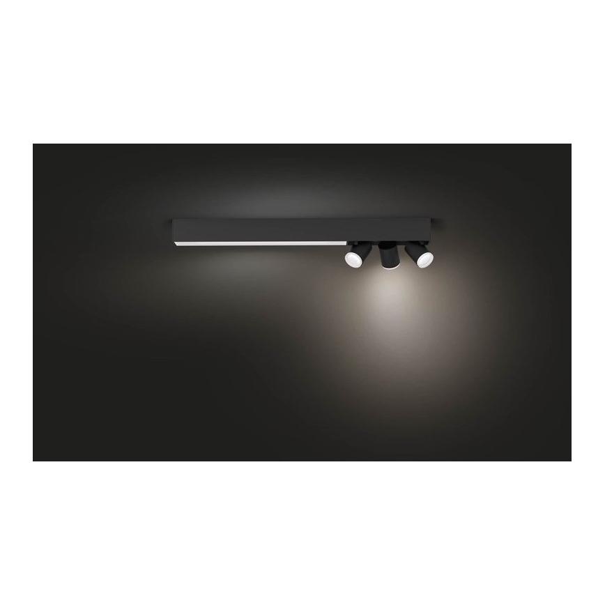 Philips - LED RGBW Регулируемо точково осветително тяло LED/25W/230V + 3xGU10/5,7W