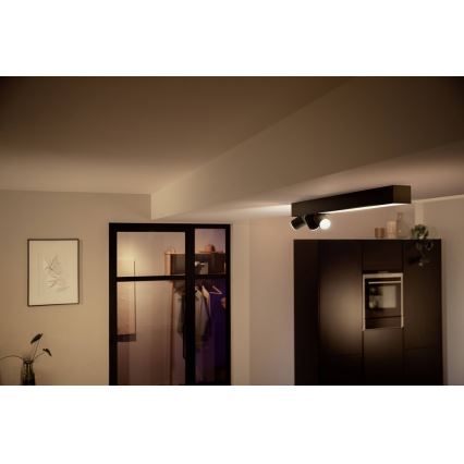 Philips - LED RGBW Регулируемо точково осветително тяло LED/25W/230V + 3xGU10/5,7W