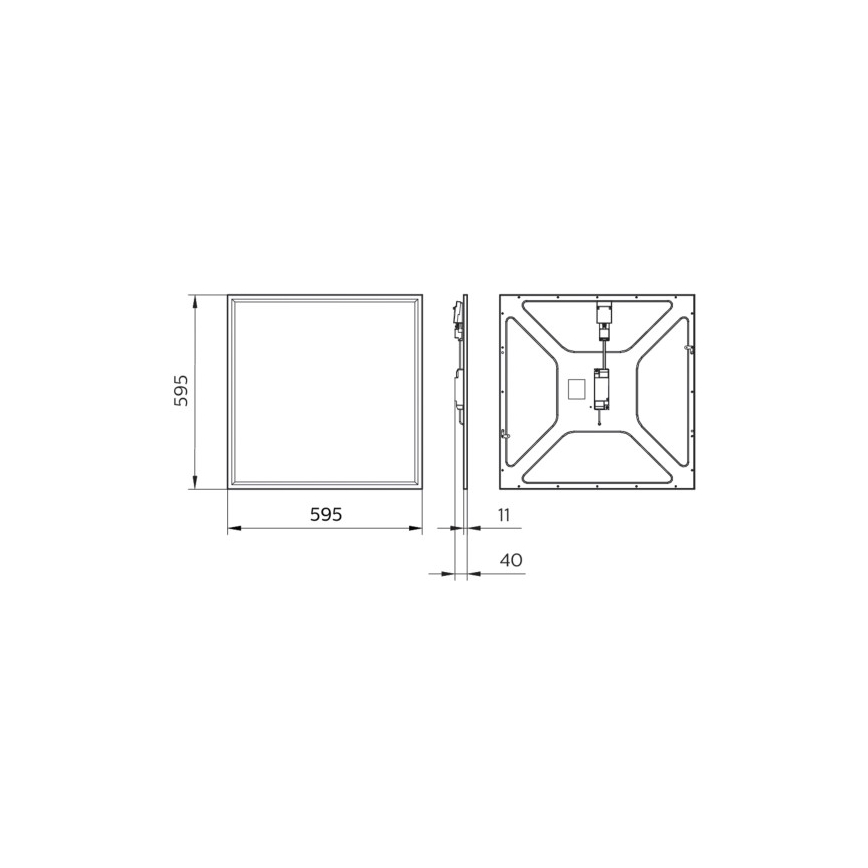 Philips - LED вграден панел за баня CORELINE LED/34,5W/230V 60x60 см 4000K IP44