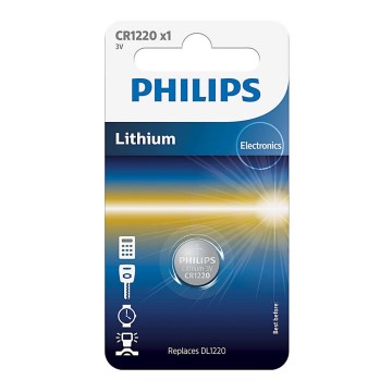 Philips CR1220/00B -Плоска литиева батерия CR1220 MINICELLS 3V