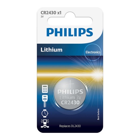 Philips CR2430/00B - Литиева батерия плоска CR2430 MINICELLS 3V 300mAh