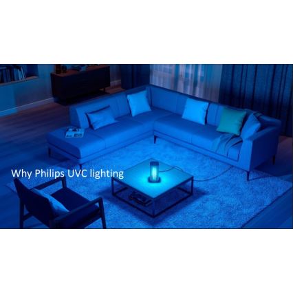 Philips - Дезинфекционна гeрмицидна лампа с UV-C сензор/24W/230V