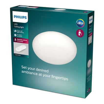 Philips - LED Димируемо таванно осветително тяло LED/23W/230V + дистанционно управление