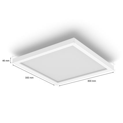 Philips - димируема LED плафониера Hue AURELLE LED/19W/230V 2200-6500K 30x30 см бяла